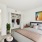 Bedroom with bed, decor, and closet